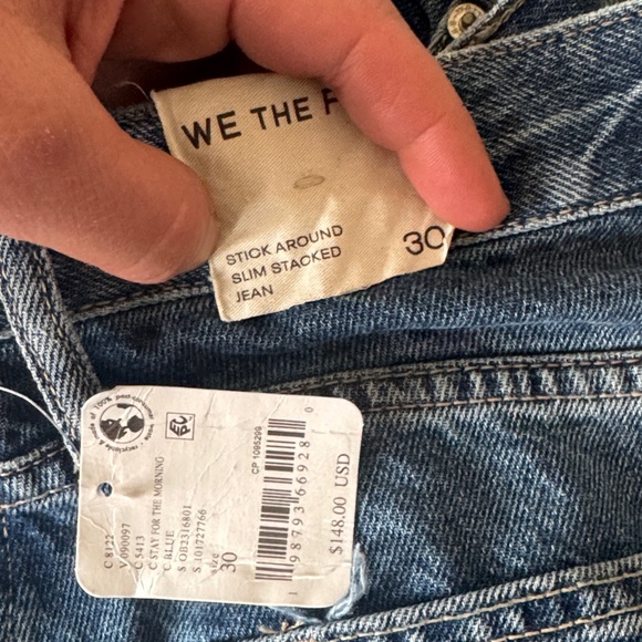 We The Free- Stick Around Slim Stacked Jean-color is "stay for the morning" - Picture 8 of 10